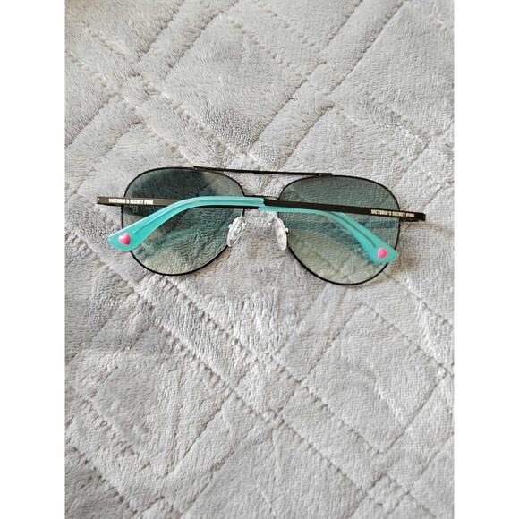 Victoria Secret PINK PK0017 01P Black Metal Aviator Sunglasses 57-16-140 0017 - Picture 5 of 9